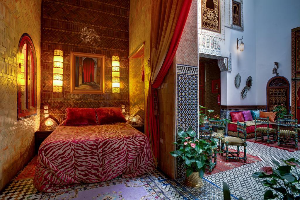 Riad La Maison Verte Fès Oda fotoğraf