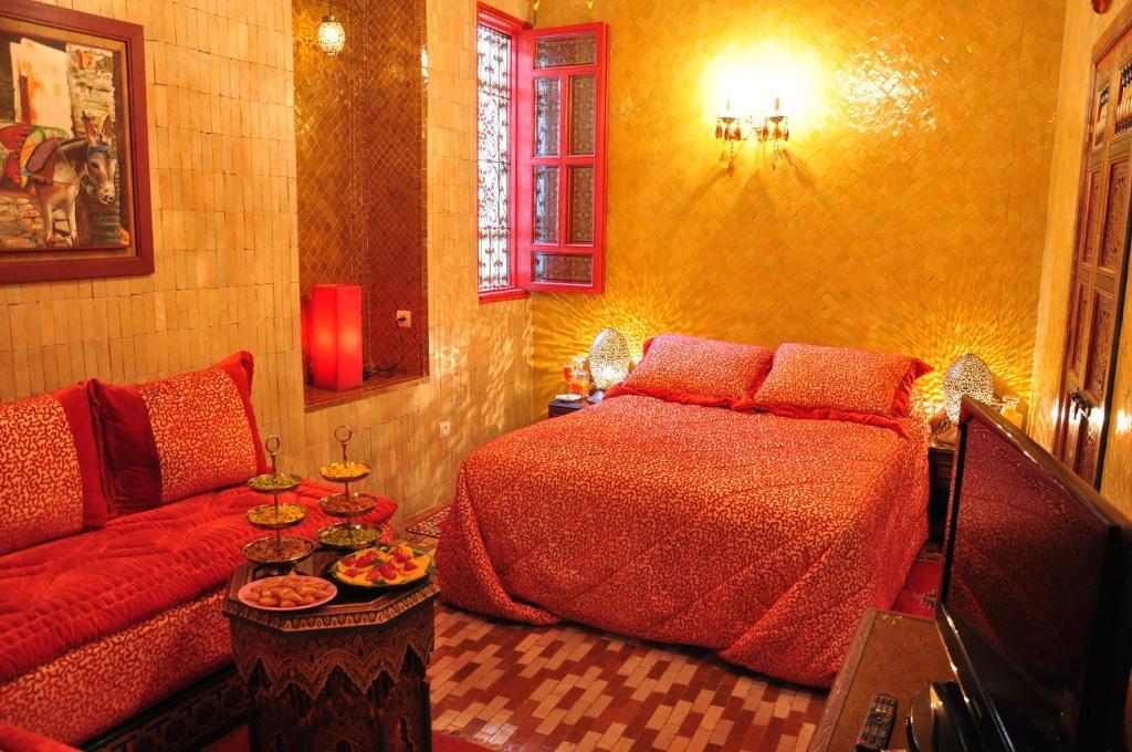 Riad La Maison Verte Fès Oda fotoğraf