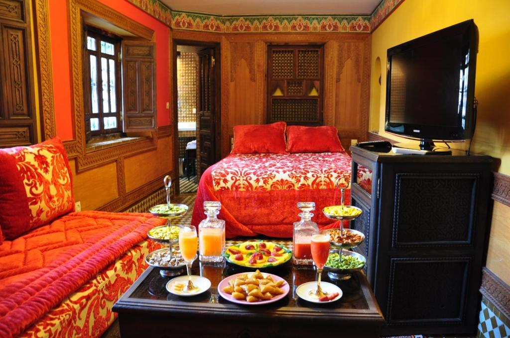 Riad La Maison Verte Fès Oda fotoğraf
