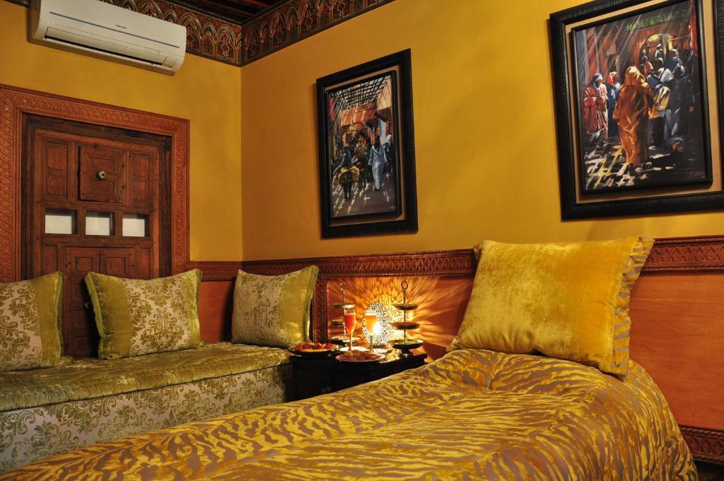 Riad La Maison Verte Fès Oda fotoğraf